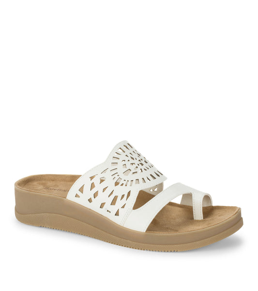 Flora Slide Sandal - White (BT31203)