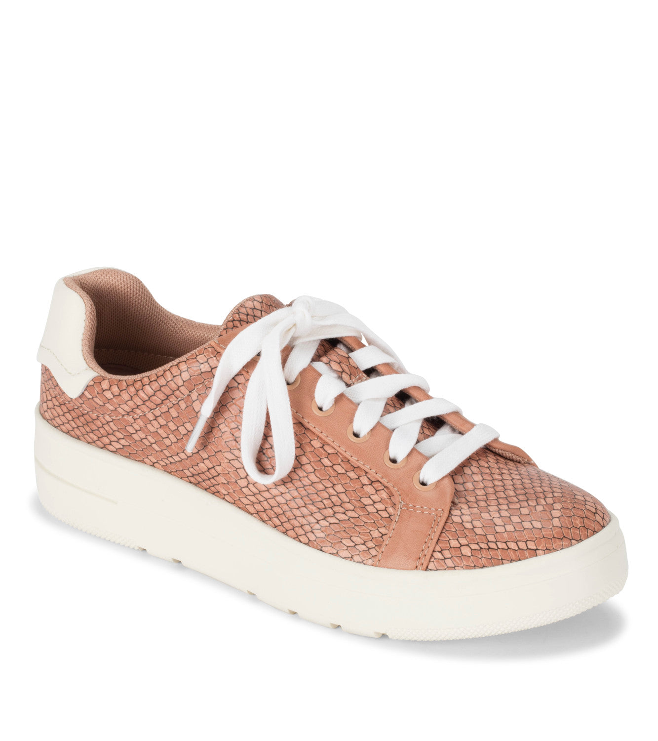 Nishelle Lace Up Sneaker - Soft Pink Snake (BT28900)