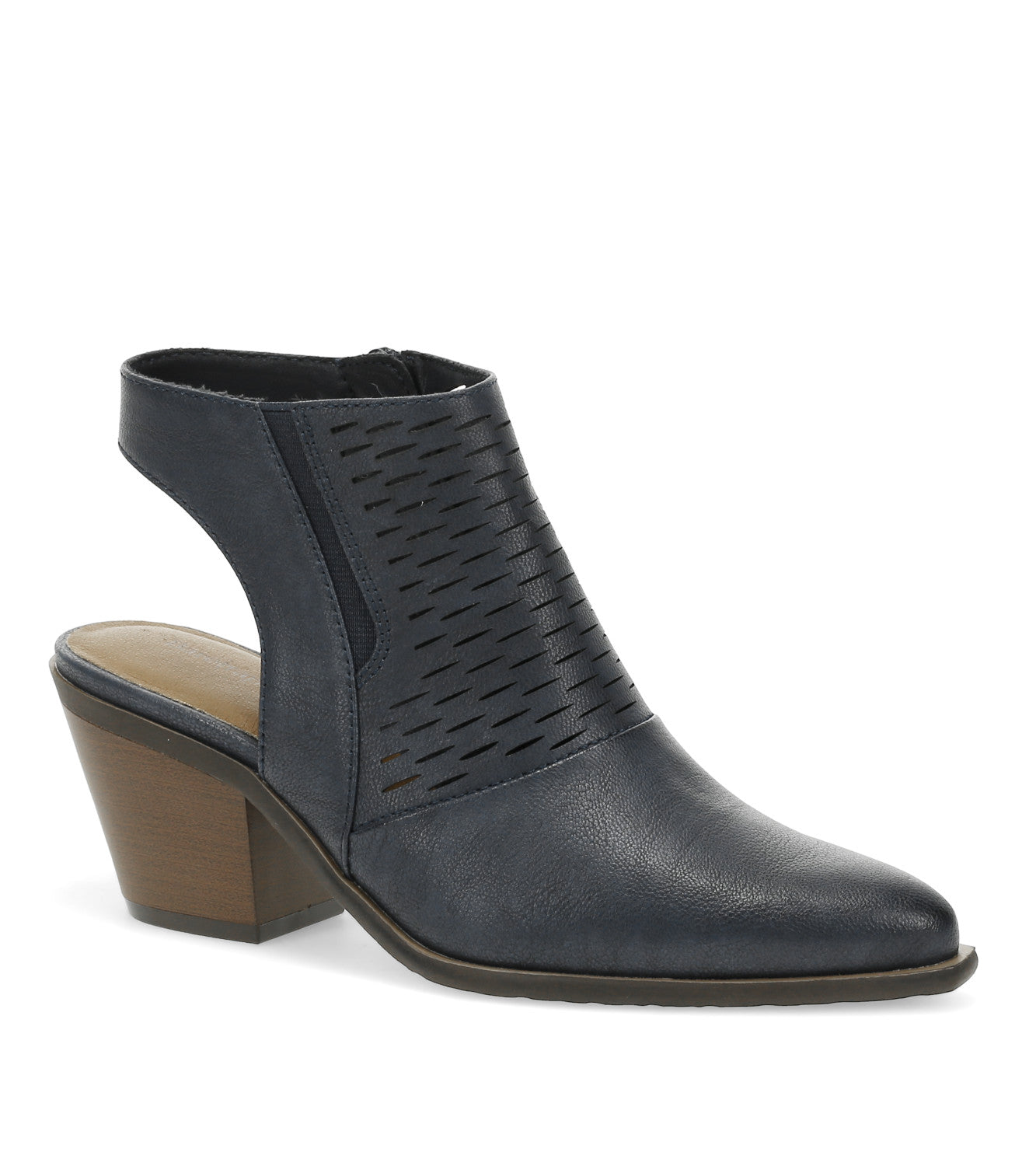 Yangley Block Heel Bootie - Navy (BT30822)