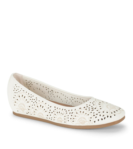 Chika Casual Flat - Cream (BT29606)