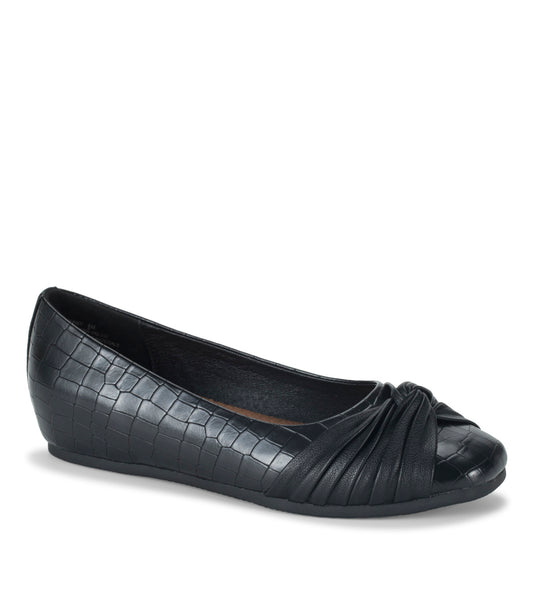 Chainey Casual Flat - Black Croco (BT30250)