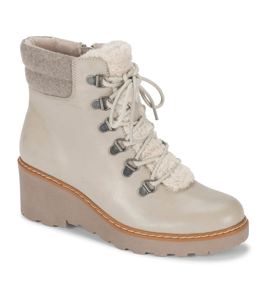 Nasha Lace Up Wedge Bootie - Taupe (BT28395)