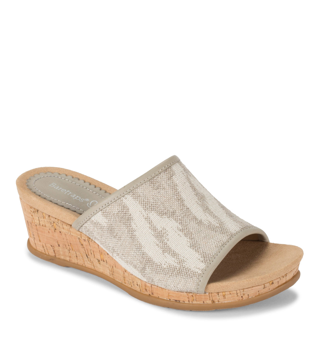 Flossey Wedge Slide Sandal - Natural Ikat (BT28987)