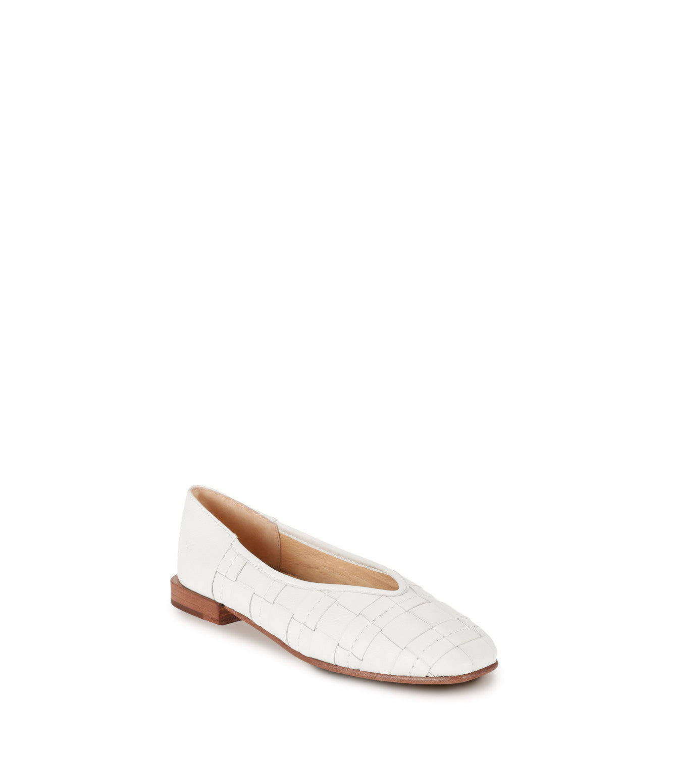 Claire Woven Flat - White (FR40328-WHIT)