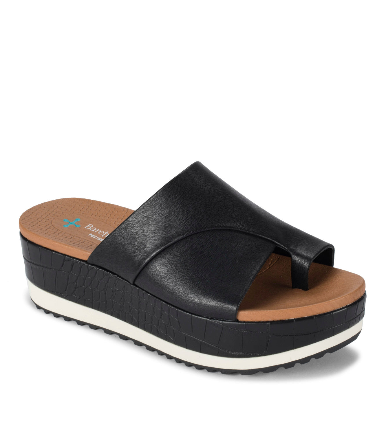 Harlow Platform Wedge Sandal - Black (BT28982)