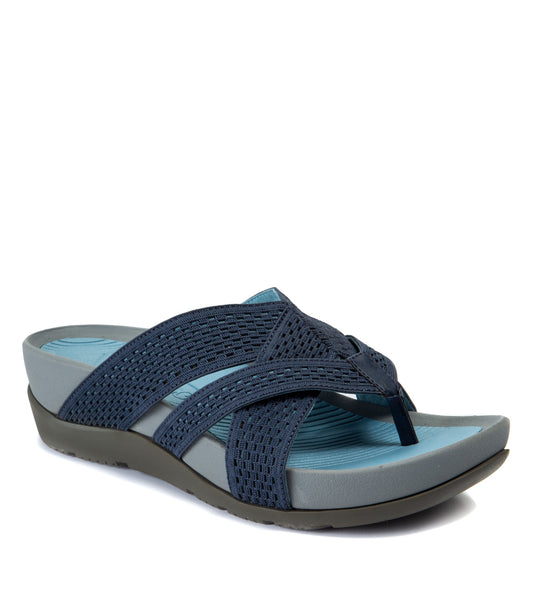 Agatha Slide Sandal - Navy (BT27018)
