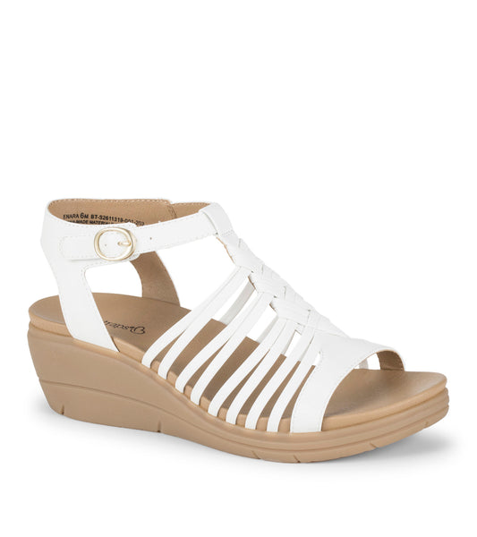 Enara Wedge Sandal - White (BT31831)