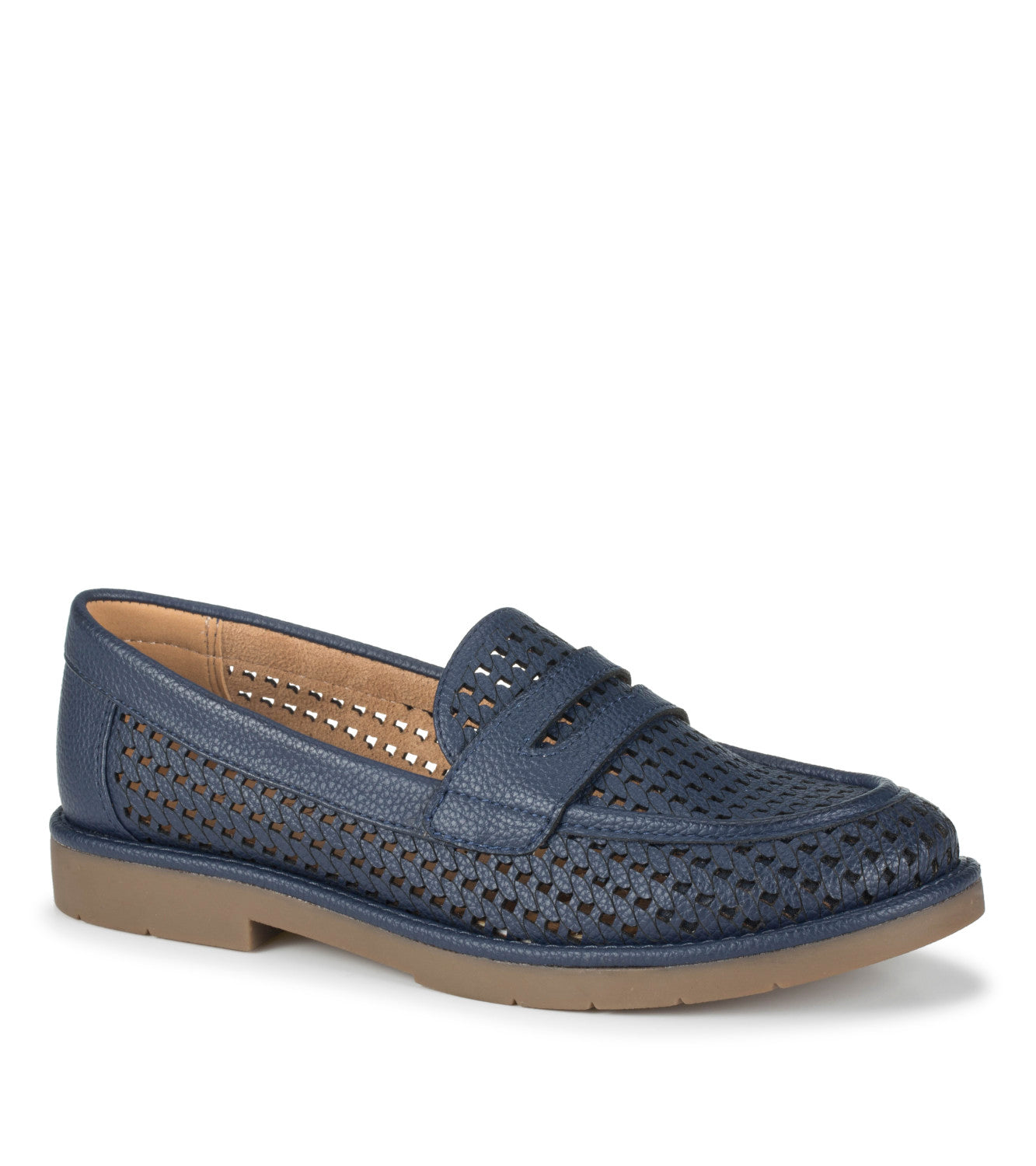 Calli Woven Loafer - Navy (BT32045)
