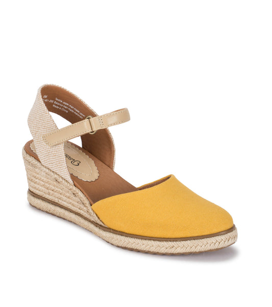 Ocean Closed Toe Wedge Sandal - Mellow Yellow (BT28096)