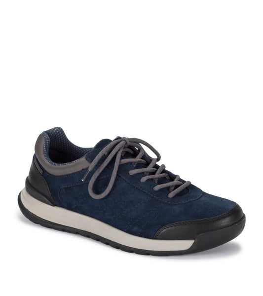 Newton Water Resistant Casual Sneaker - Navy Multi Suede (BT28557)