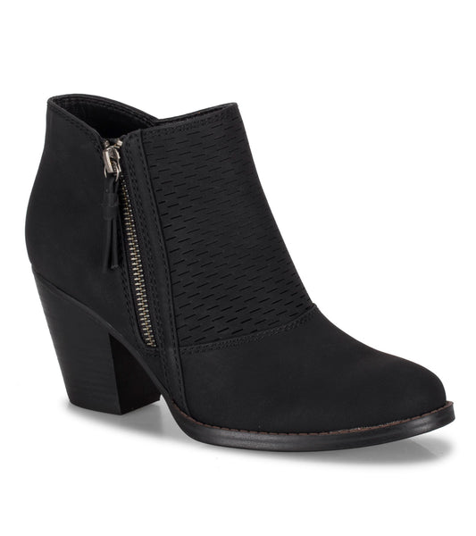 Cacie Block Heel Bootie - Black (BT27708)